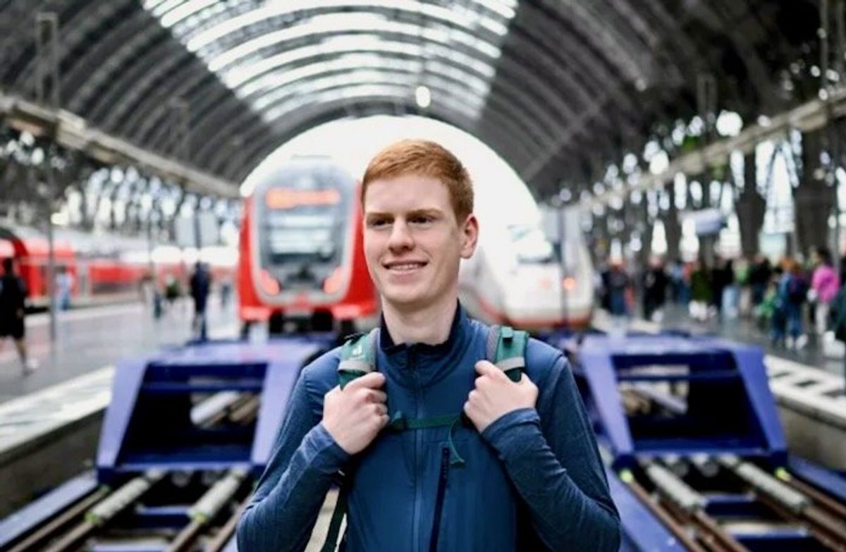 Room with a view: the German teen living on trains