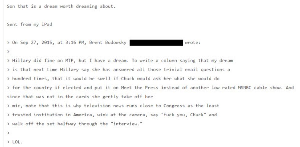 Leaked Roy Spence email (Wikileaks)
