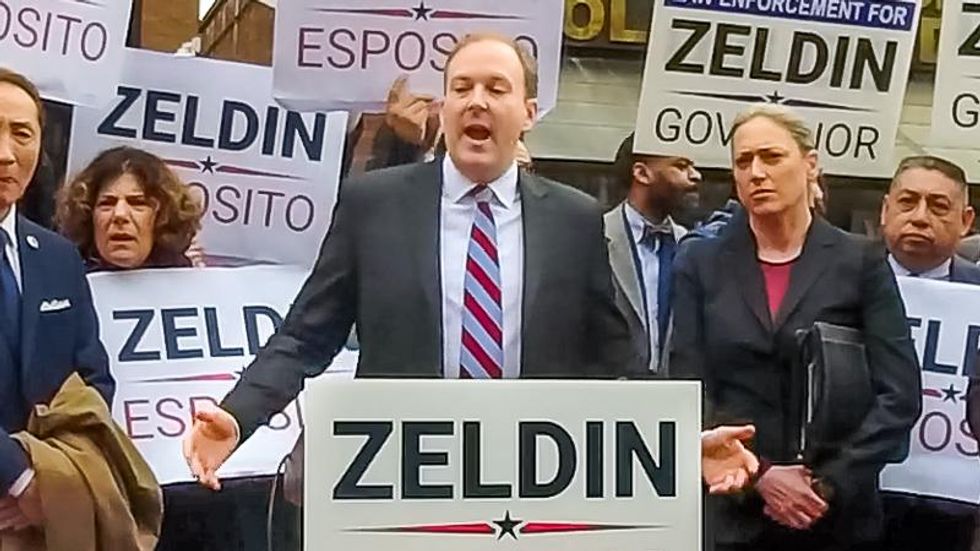 New Yorkers shout down Lee Zeldin for role on Jan. 6: 'Why did you try to overturn the 2020 election?'