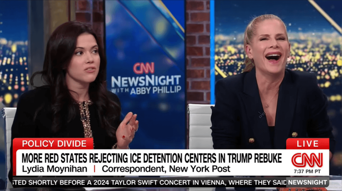 CNN panelist busts out laughing at analyst's wild claim about ICE facilities