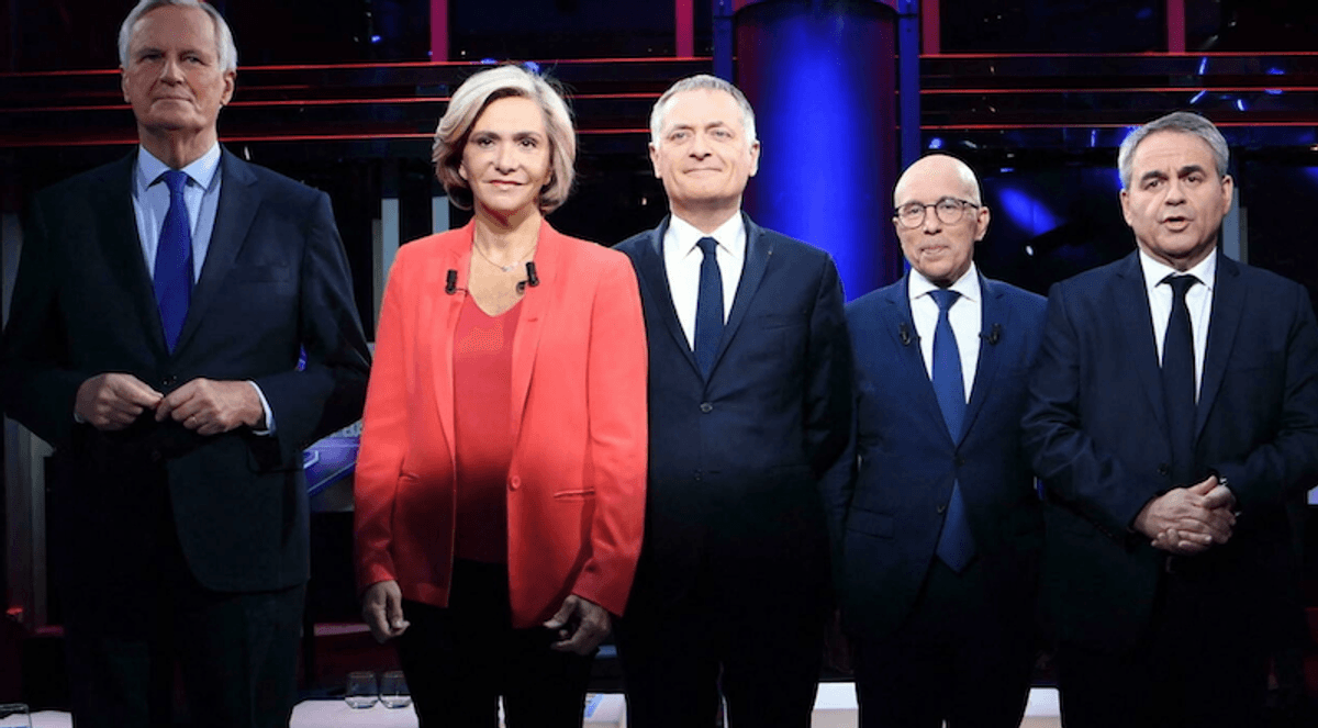 France’s right-wing Les Républicains candidates take aim at Macron in first debate