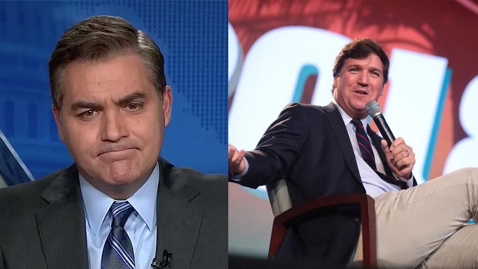 jim acosta and tucker carlson