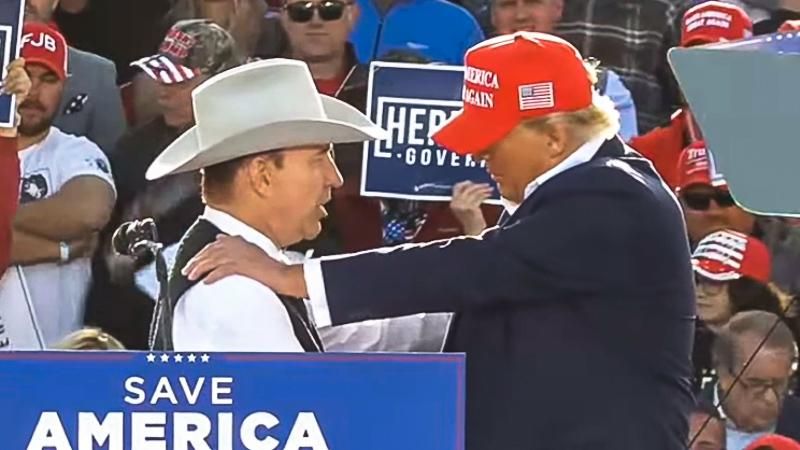 Donald ​Trump embrace of Charles Herbster