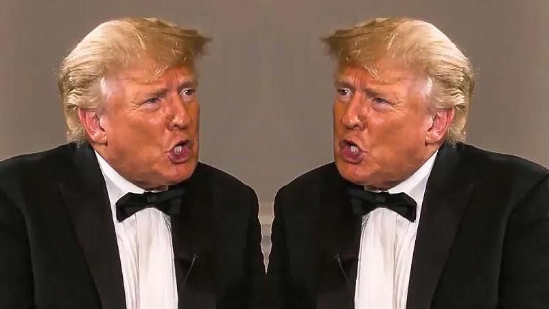 two facing trump