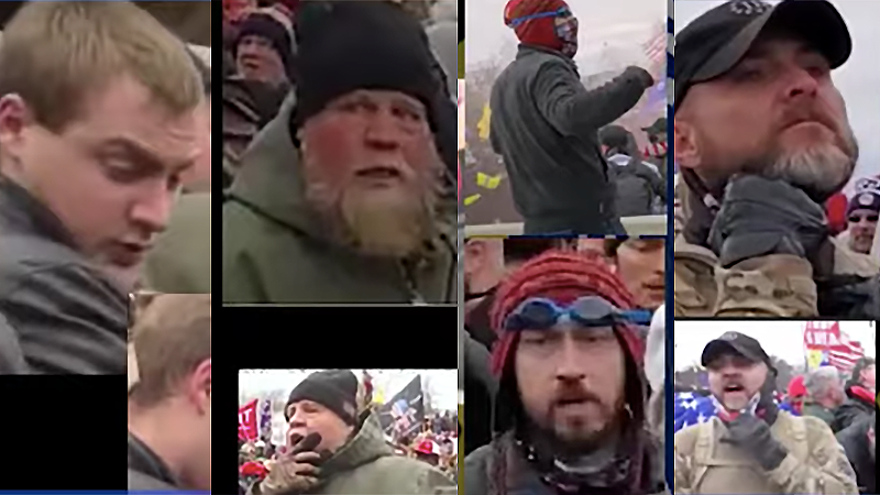fbi screen captures insurrectionists