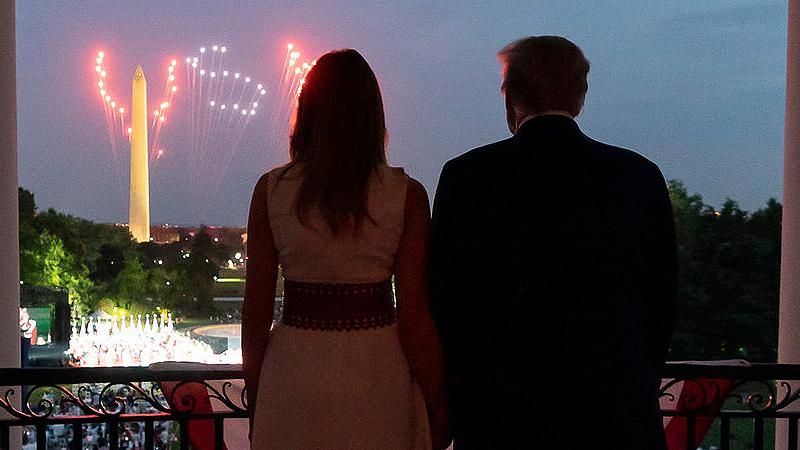 melania donald trump 2020 fireworks