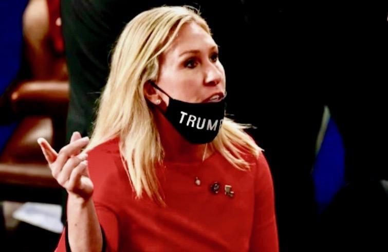Marjorie Taylor Greene (Erin Scott/Pool/AFP)