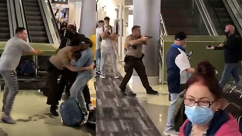 ​Miami airport police brawl