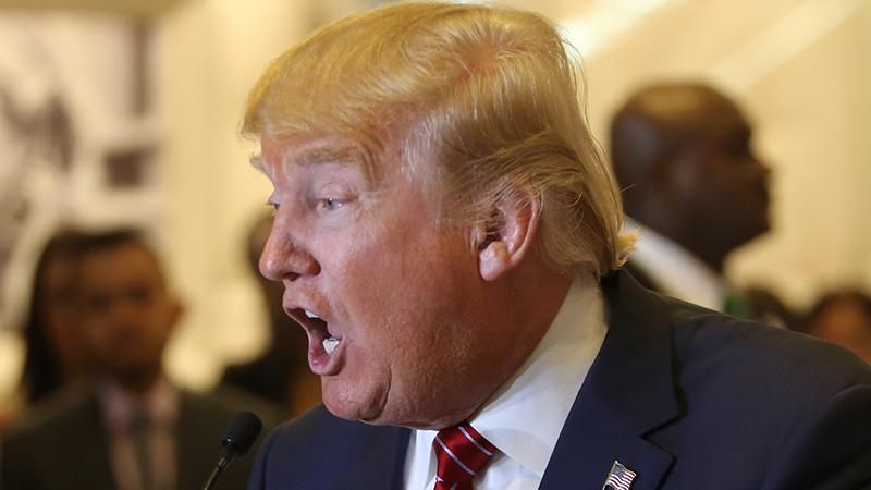 donald trump yells at reporters