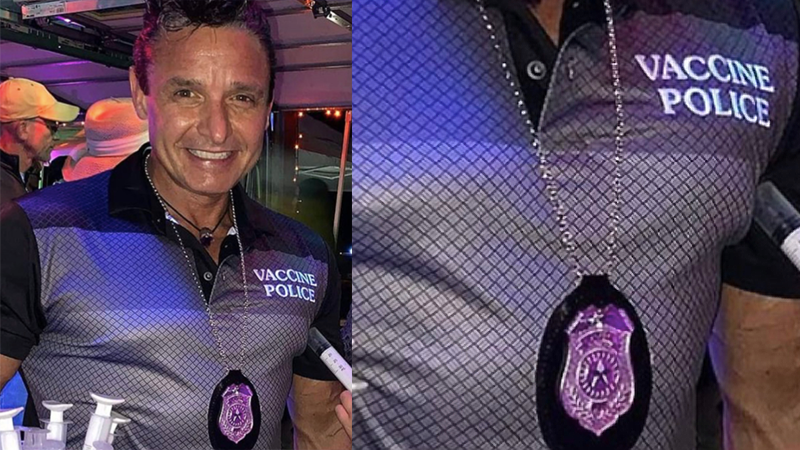 christopher key vaccine police badge