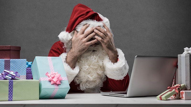annoyed disgusted frustrated santa