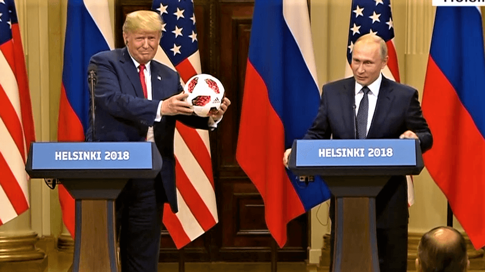 Fox News host rushes to do clean-up for Trump after he gushes over 'genius' Putin