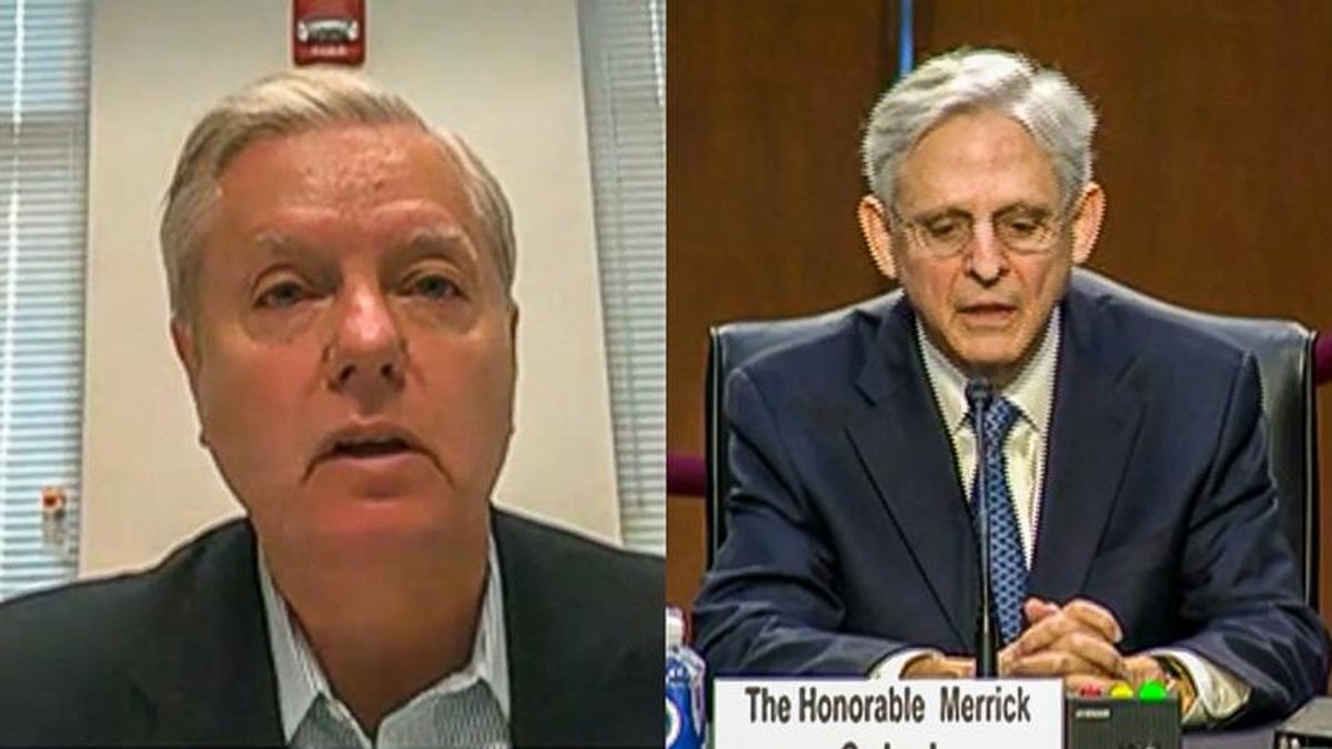 Lindsey Graham kicks off Merrick Garland hearing by ranting about 'anarchists' in Portland