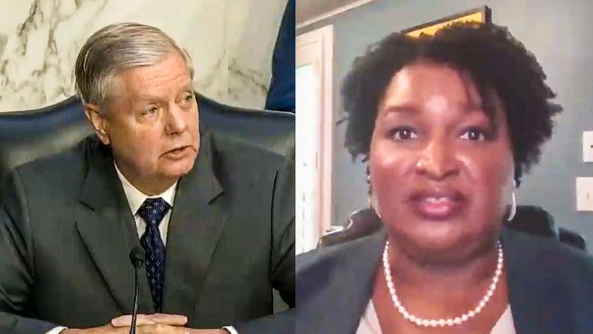 'Racial animus exists': Stacey Abrams expertly buries Lindsey Graham at voting rights hearing