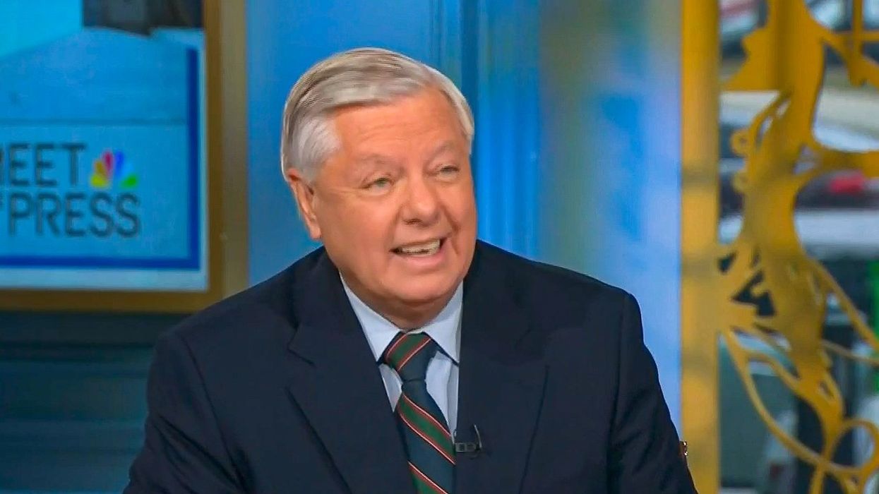 'He is right!' Lindsey Graham melts down when asked about Trump 'parroting Adolf Hitler'