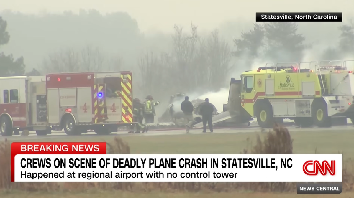 6 dead after private jet owned by NASCAR legend crashes in fiery wreckage