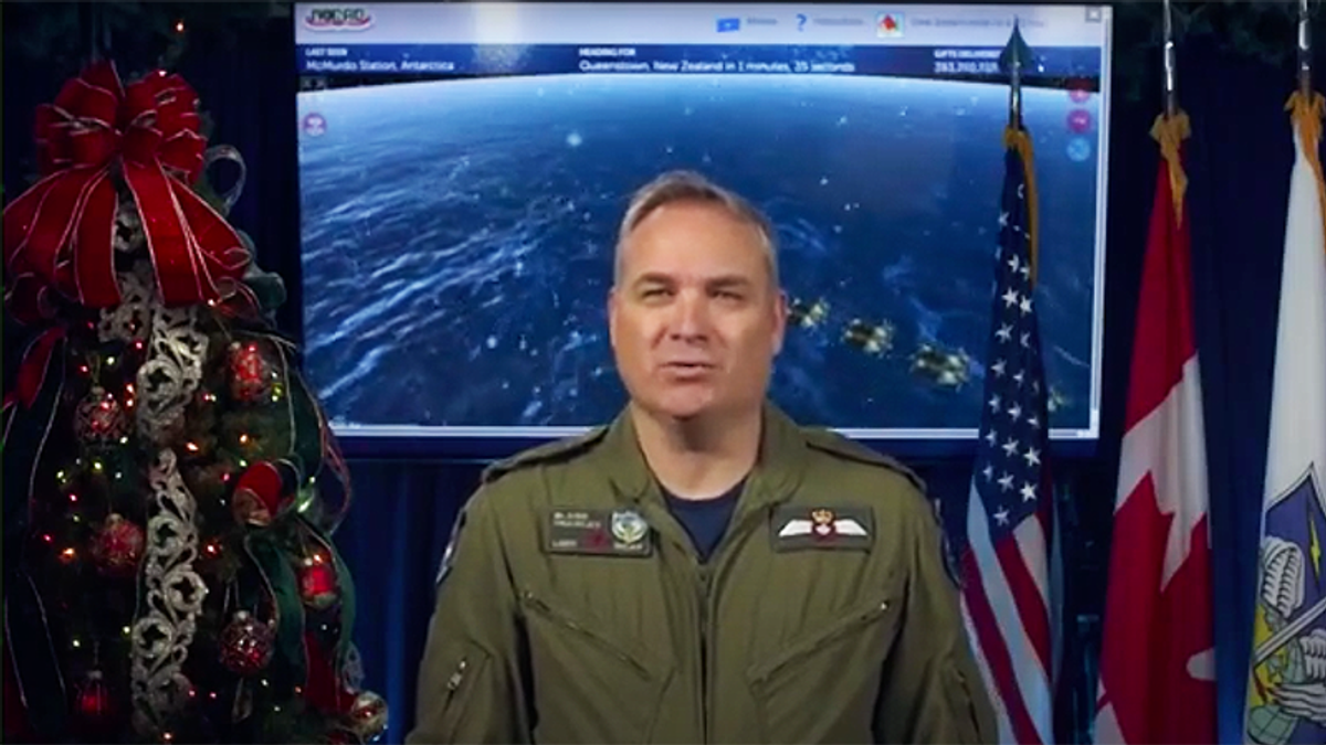 NORAD lieutenant general walks through the technology used to track Santa