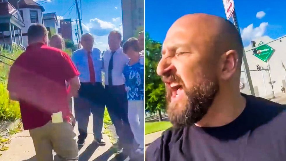 Video emerges of Rudy Giuliani being heckled: 'At one point, you were a person!'