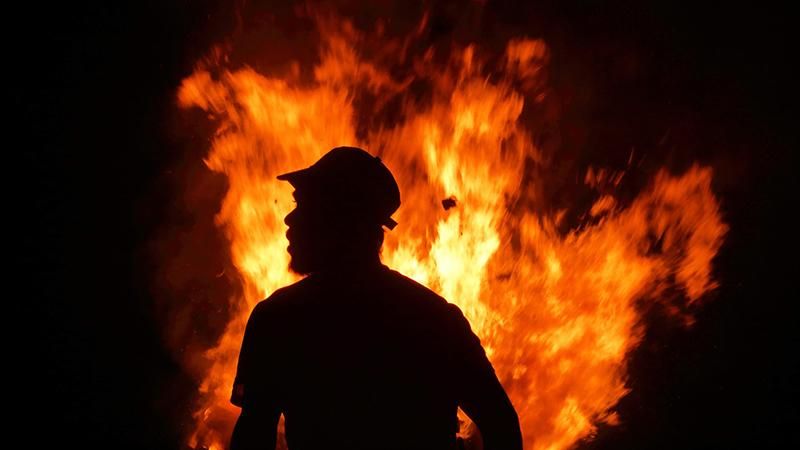 man fire