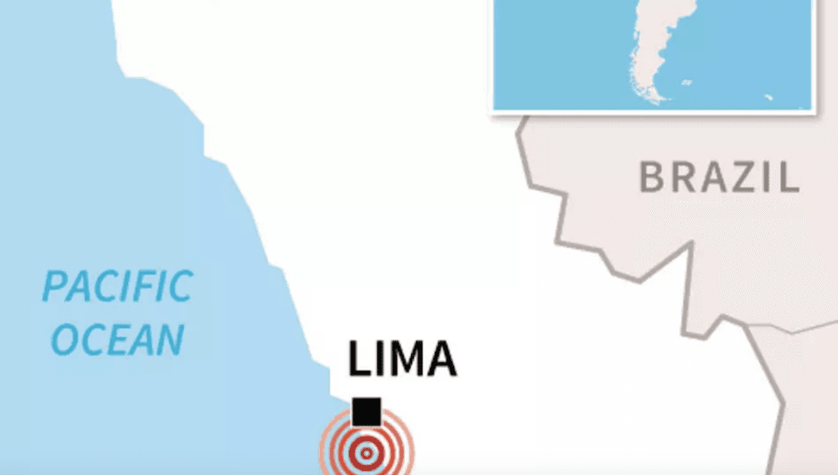 Strong earthquake shakes Peru's capital Lima