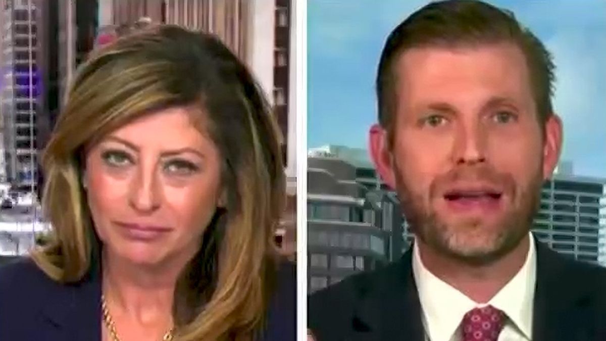 'He weaves': Maria Bartiromo and Eric Trump try to clean up Trump's 'enemy within' mess