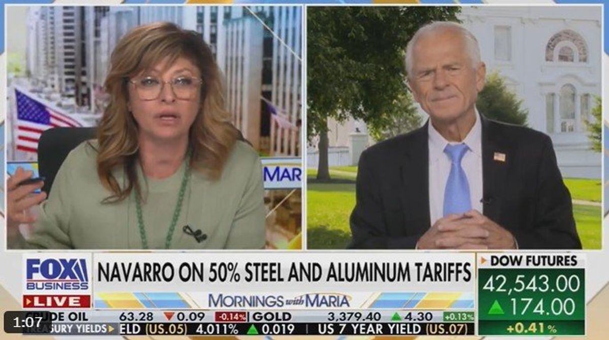Fox News host gets visibly frustrated with Trump trade adviser during interview