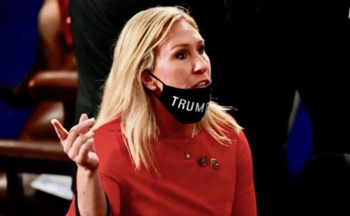 Marjorie Taylor Green (Erin Scott/Pool/AFP)