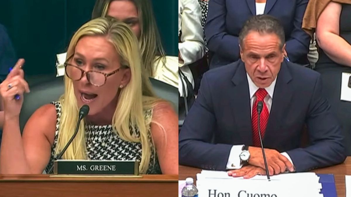 Marjorie Taylor Greene yells at Andrew Cuomo for 'murdering people' at COVID-19 hearing