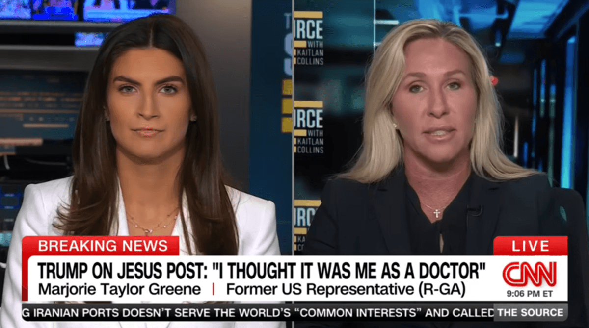MTG squirms as CNN throws her previous claims about 'Jesus' Trump back in her face