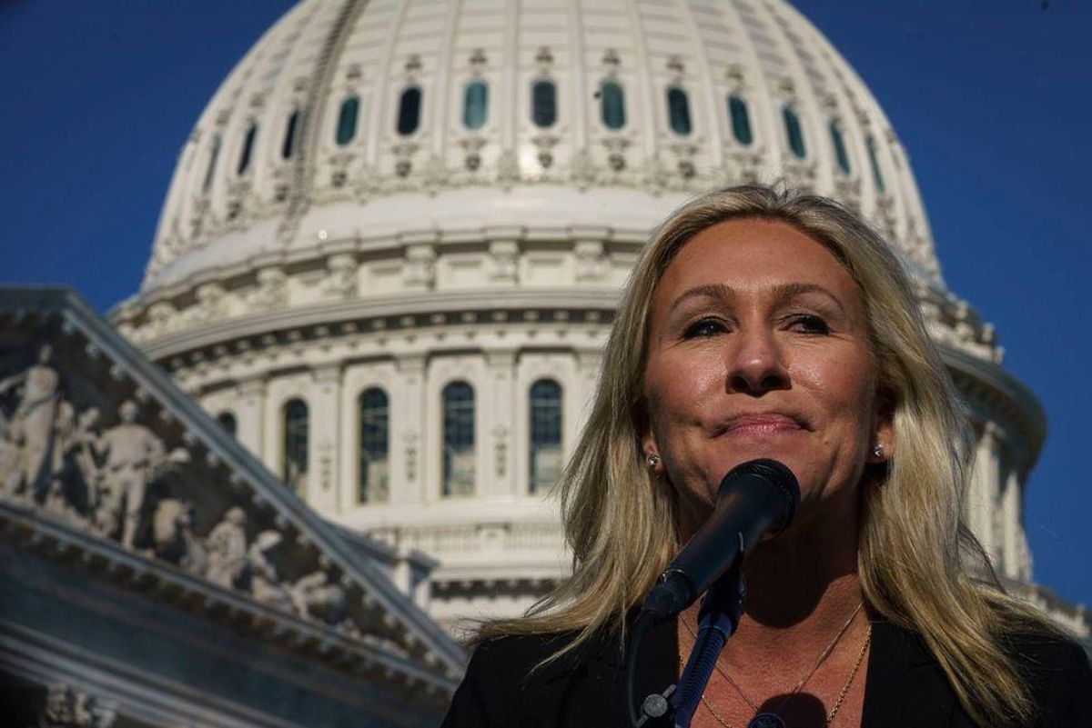 WATCH: Marjorie Taylor Greene unleashes a bizarre rant to defend her vote against resolution honoring Capitol police