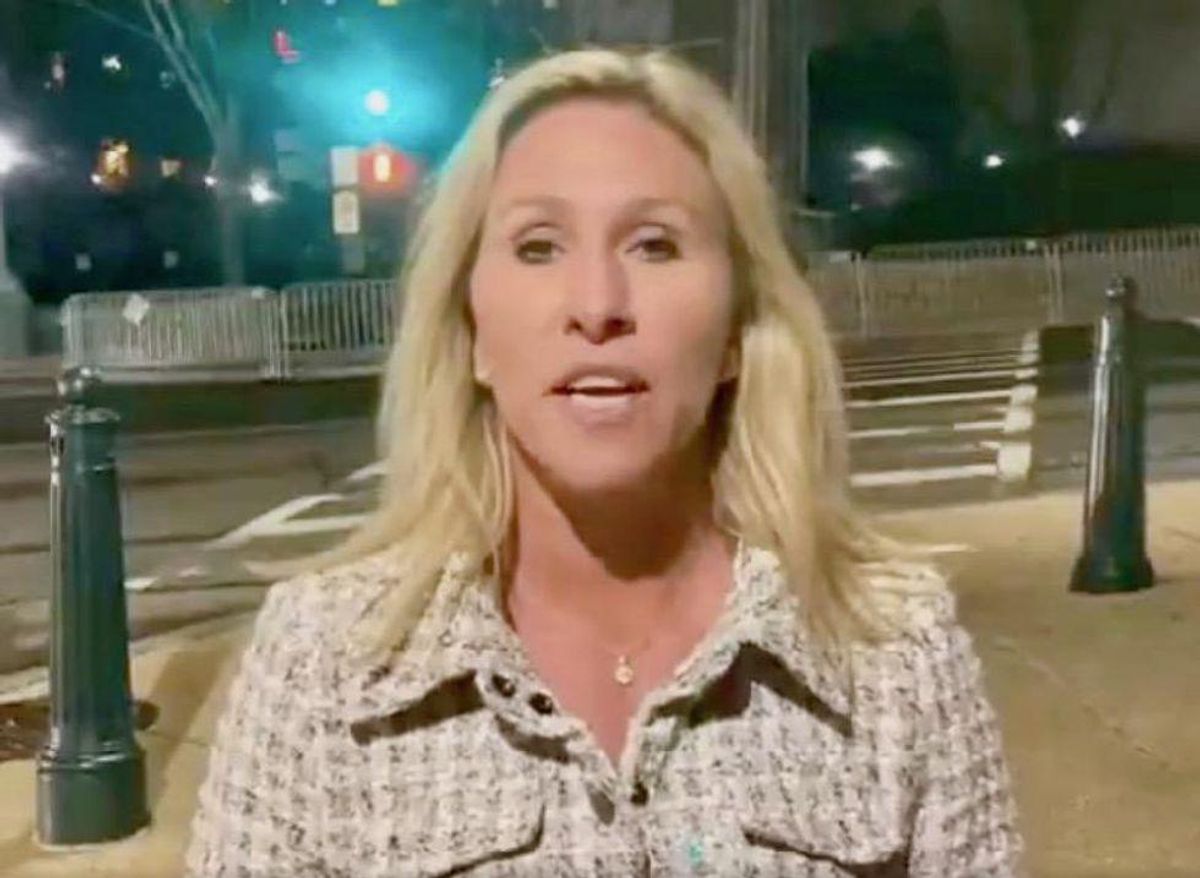Marjorie Taylor Greene tweets panicked message to supporters following poll of GOP voters