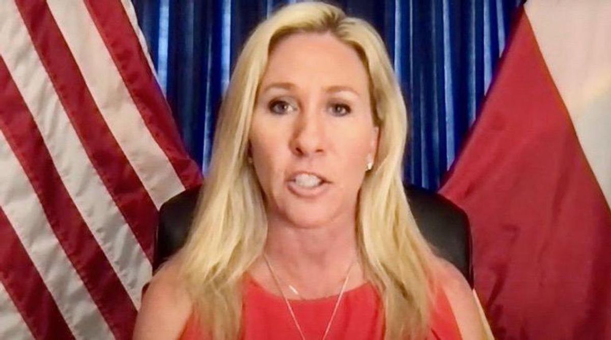 Marjorie Taylor Greene claims Twitter 'attacked our country' by banning her in unhinged interview