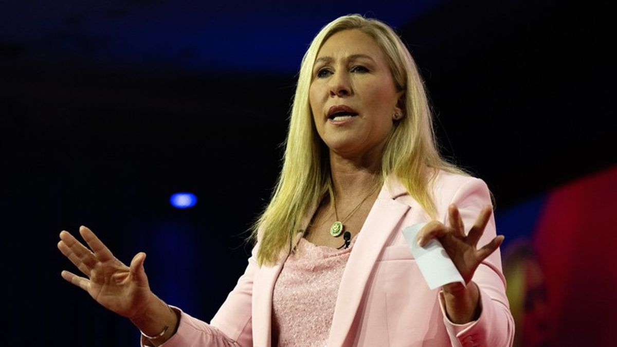 Watch: Marjorie Taylor Greene implies stepmoms are not real moms as she rages at teacher's union chief