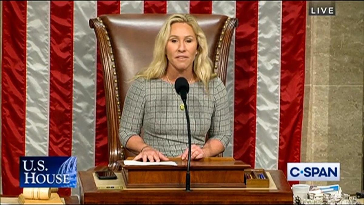 'The House will be in order': Kevin McCarthy gives Marjorie Taylor Greene Speaker's gavel