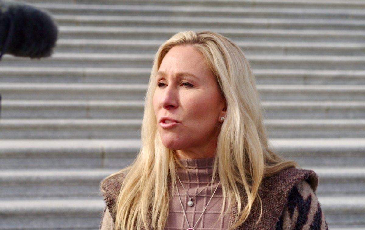 Marjorie Taylor Greene threatens ‘Democrat’ Mike Johnson and likens him to Nancy Pelosi