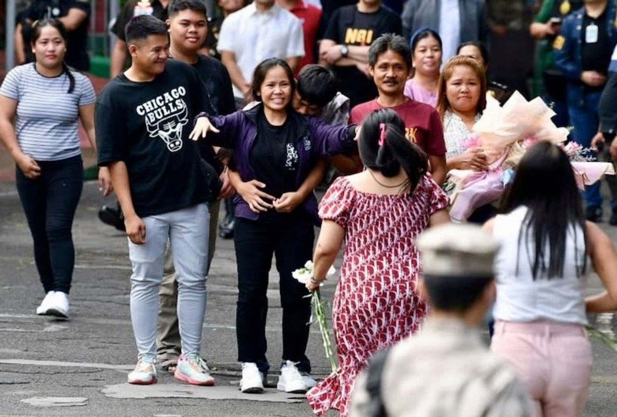 Filipina on Indonesia death row arrives home to 'new life'