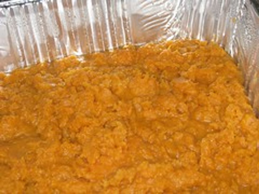 Mashed sweet potatoes