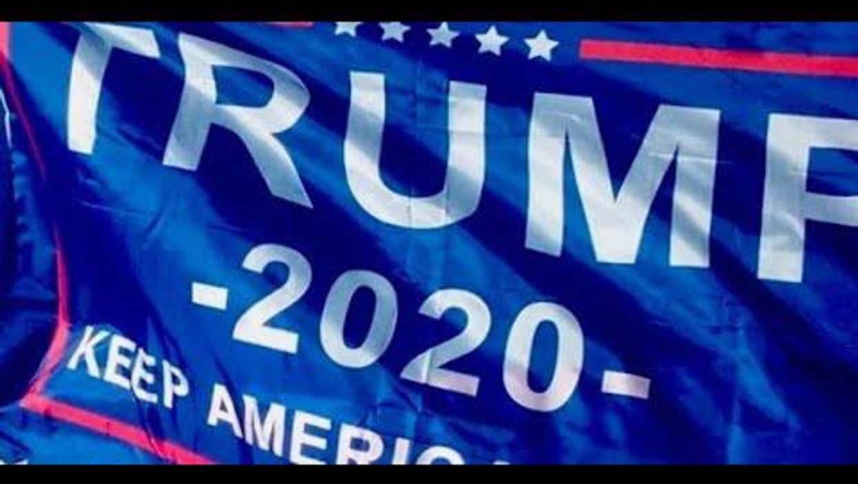 Watch: Driver plunges car into Trump-themed shop and destroys merchandise