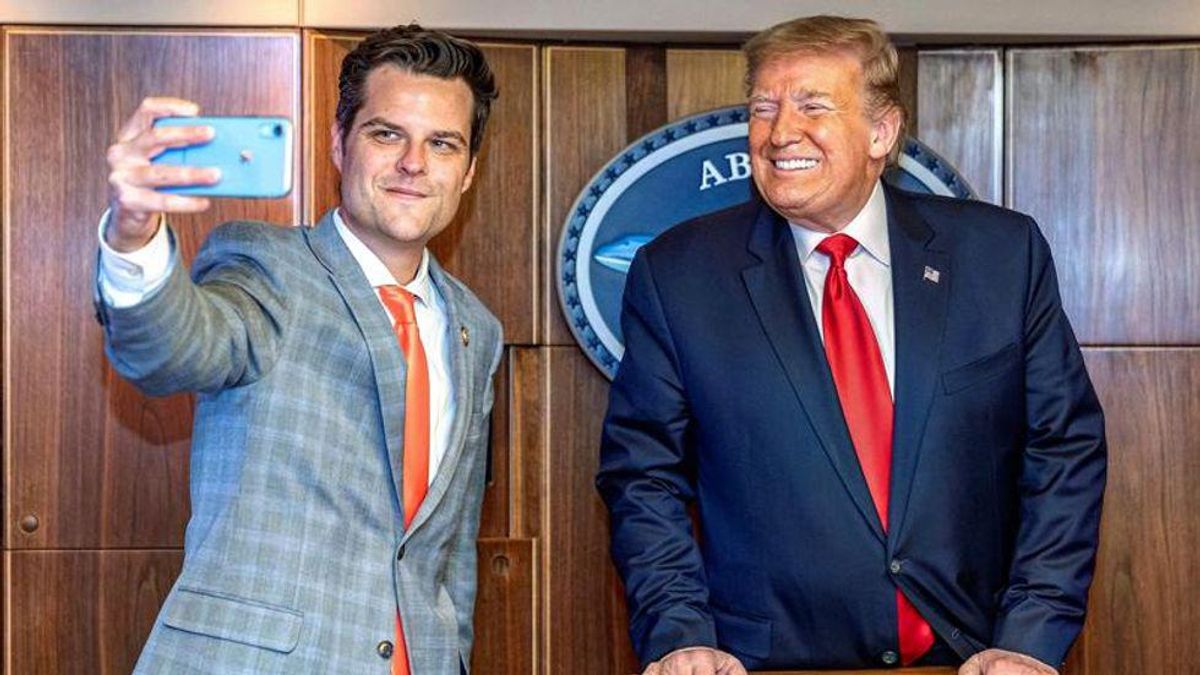 Matt Gaetz will vote for Trump to be Speaker of the House if Republicans win back Congress in 2022