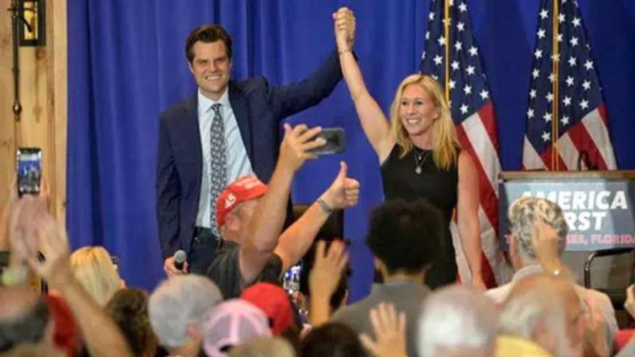 WATCH: Marjorie Taylor Greene and Matt Gaetz boot researcher from 'open to the public' event