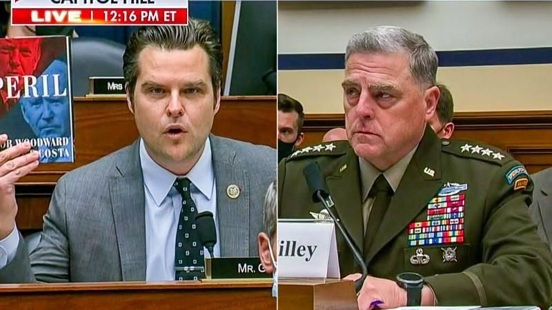 14++ Mark milley matt gaetz