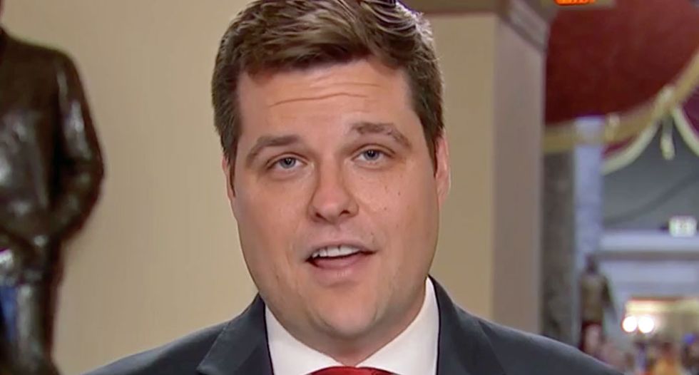 Matt Gaetz spews conspiracy theories about Capitol riot being a 'Fed-surrection' false flag op