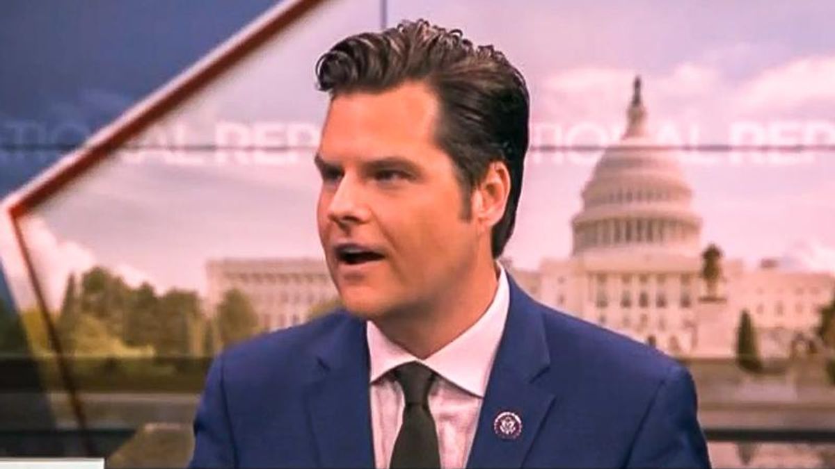 Matt Gaetz is terrified that the 'entire purpose' of Jan. 6 committee is to charge GOP lawmakers