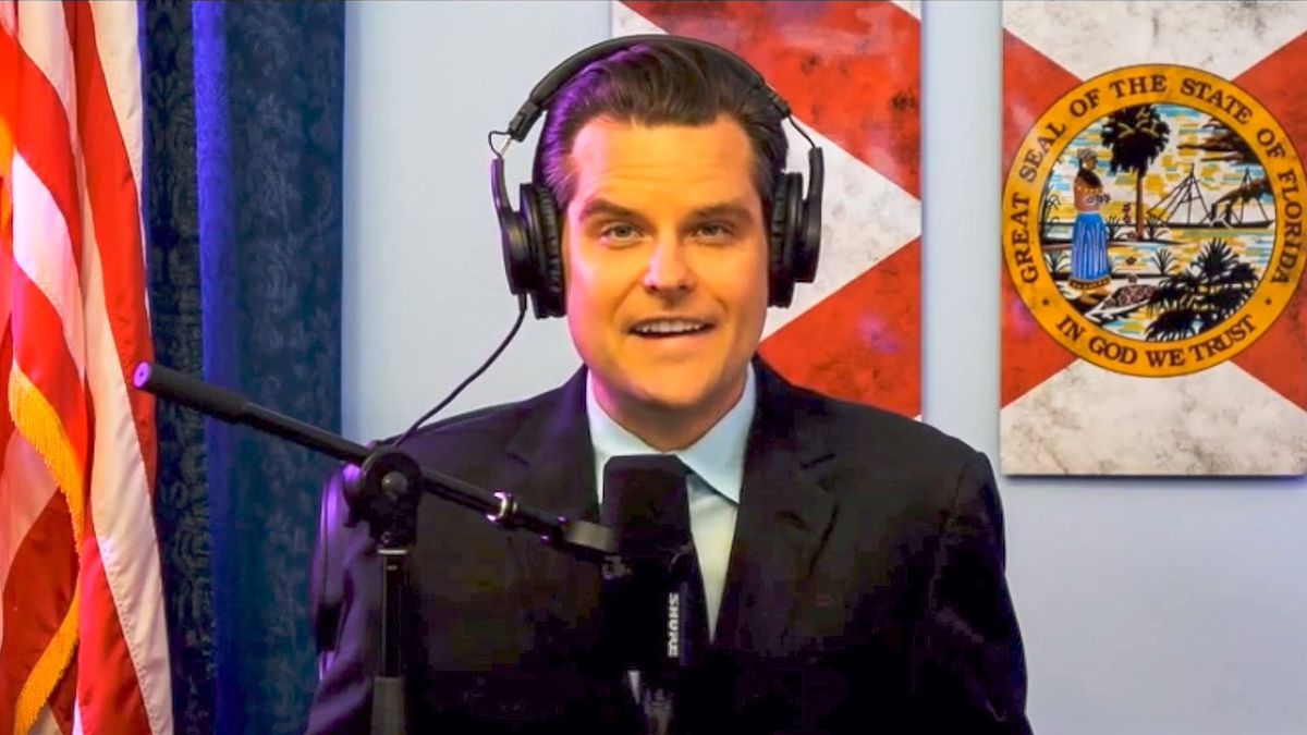 Matt Gaetz claims 'no mass shootings' when automatic weapons and cannons were legal