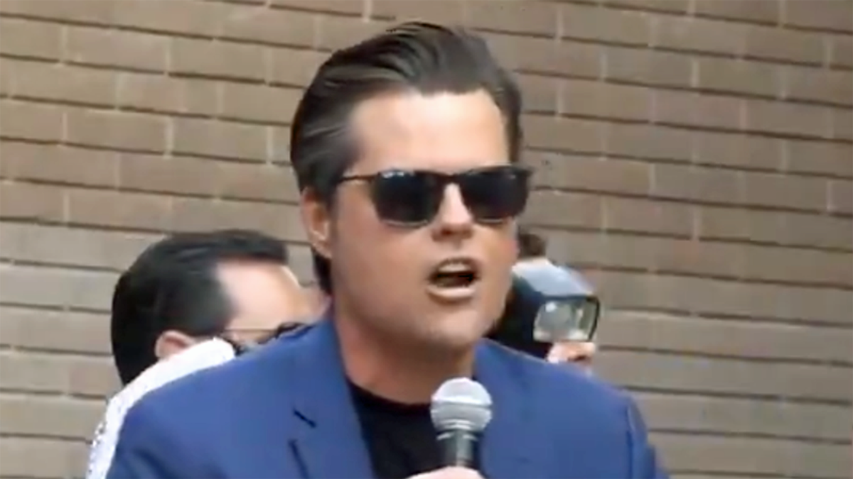 Matt Gaetz and Marjorie Taylor Greene ridiculed for poor rally turnout: 'Y'all look pretty canceled to me'