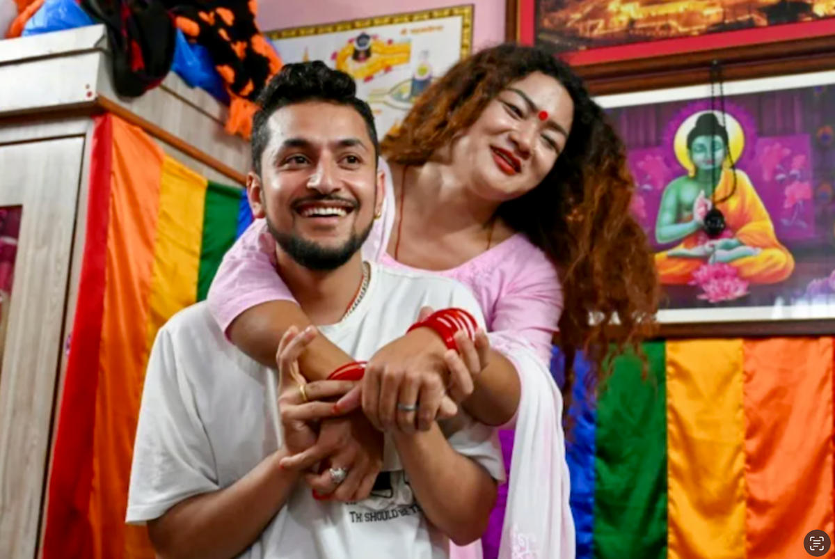 Celebrations as Nepal registers first LGBTQ marriage