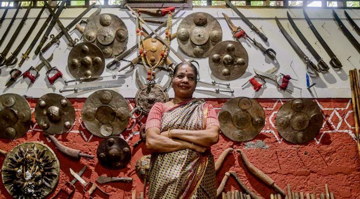 Great-grandmother keeps Indian martial art alive