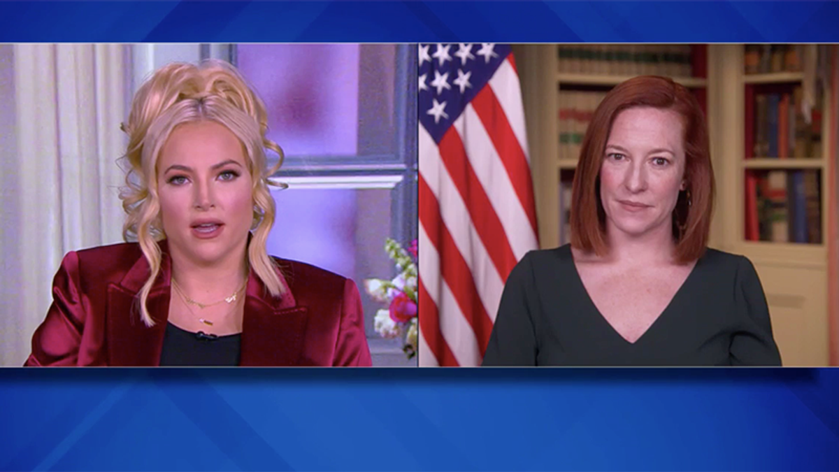 Jen Psaki politely schools The View’s Meghan McCain after she rants about Biden putting kids in 'cages'