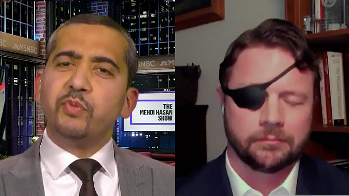 Republican Dan Crenshaw goes down in flames during debate with MSNBC's Mehdi Hasan