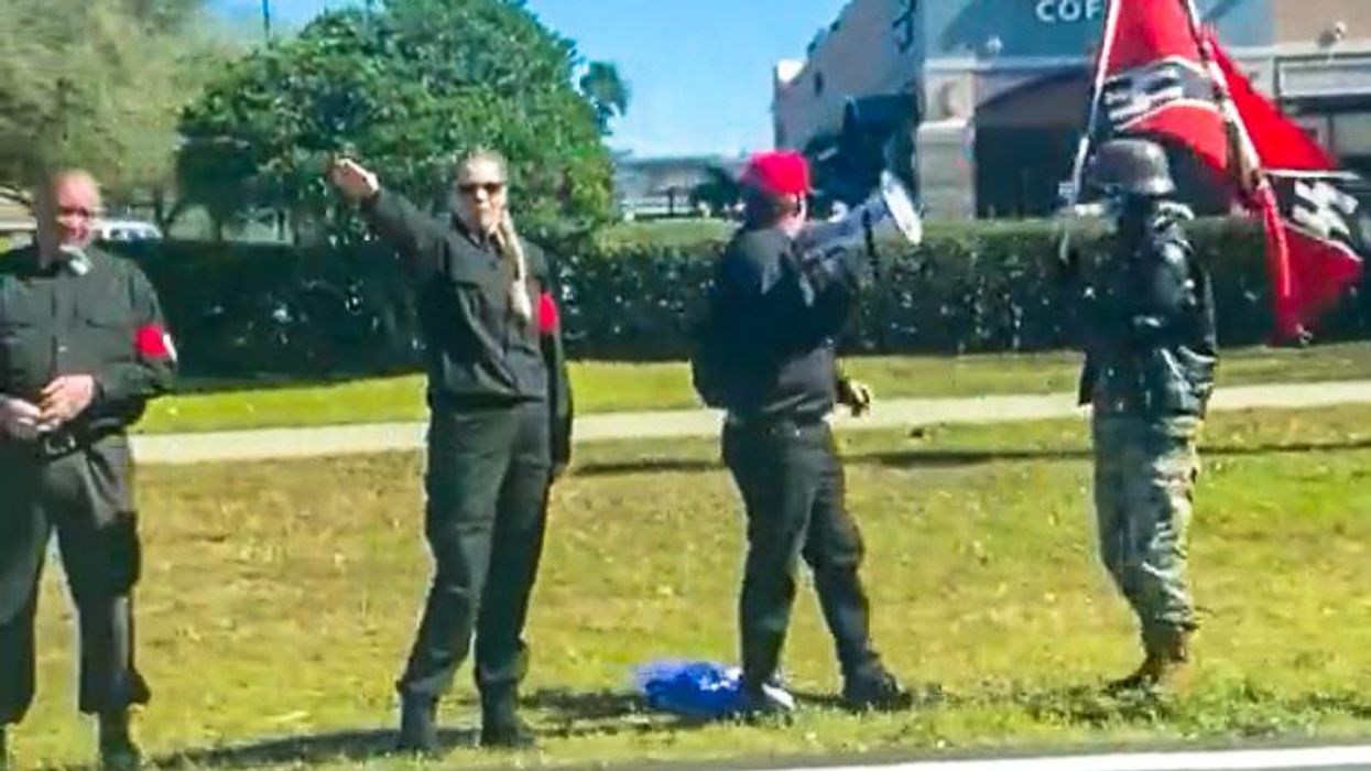 'Heil Hitler and what he did': Florida Nazis harass 'Jew' driving by white supremacist rally